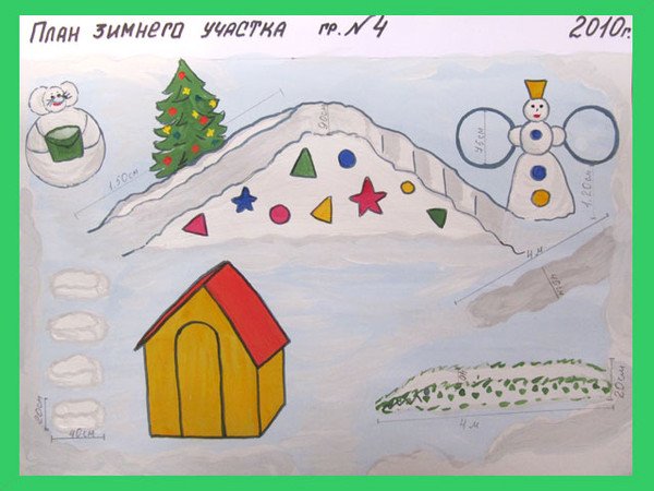 Зимний пейзаж раскраска