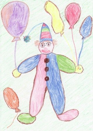 Рисование клоунов в подготовительной группе