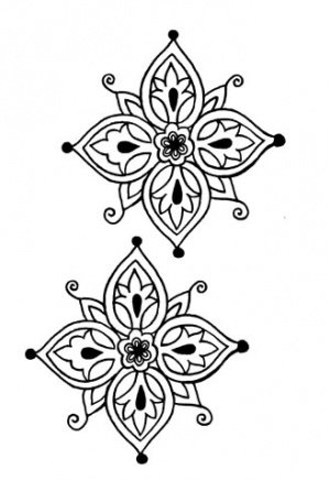 Восточный узор простой