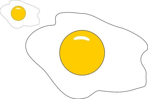 Маленькие рисунки яичница