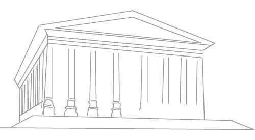 Храм Парфенон карандашом