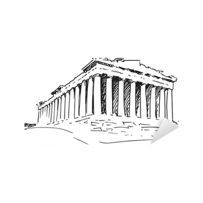 Акрополь рисунок для детей