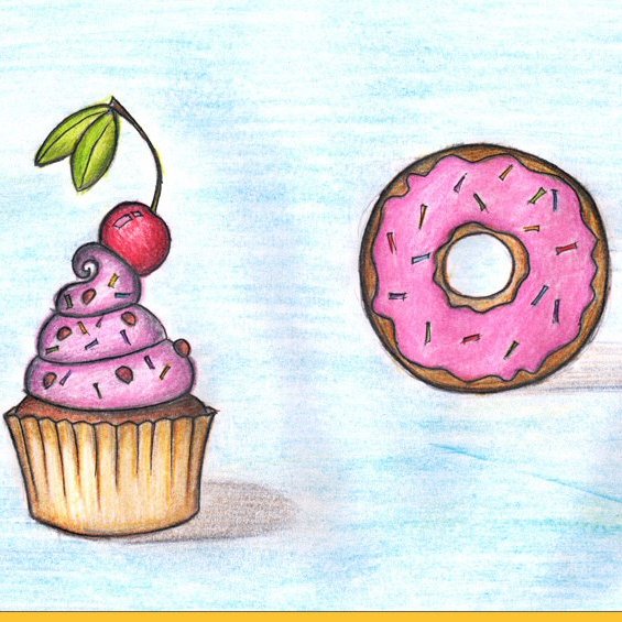 Красивые рисунки для срисовки вкусняшки