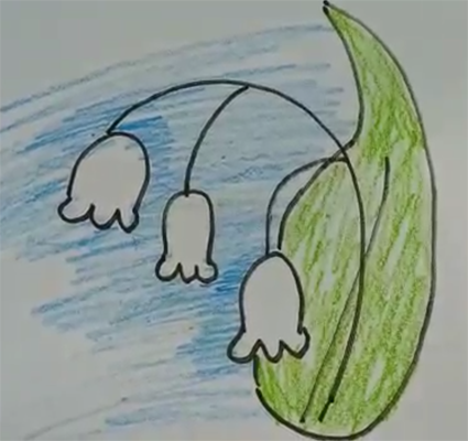 Ландыш рисунок легкий