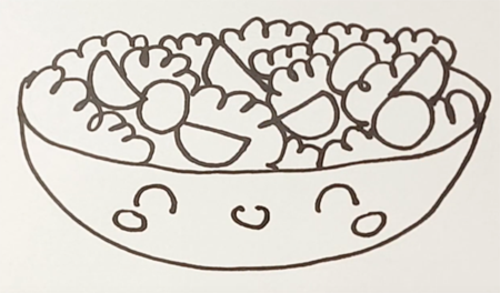 Оливье рисунок карандашом