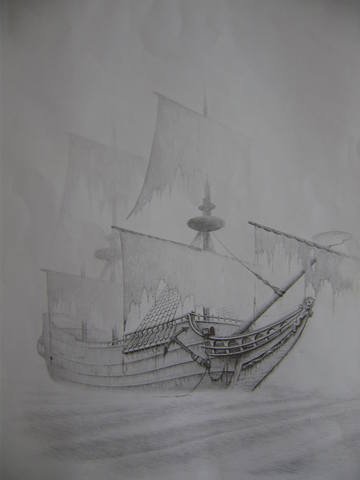 Летучий голландец рисунок