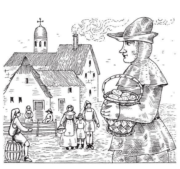 Торговля в средние века рисунок