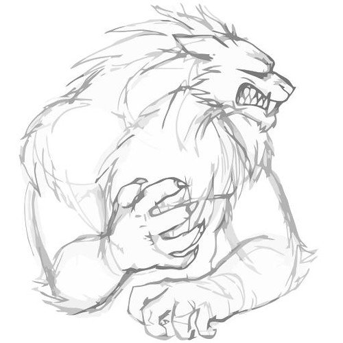 Для рисования оборотень