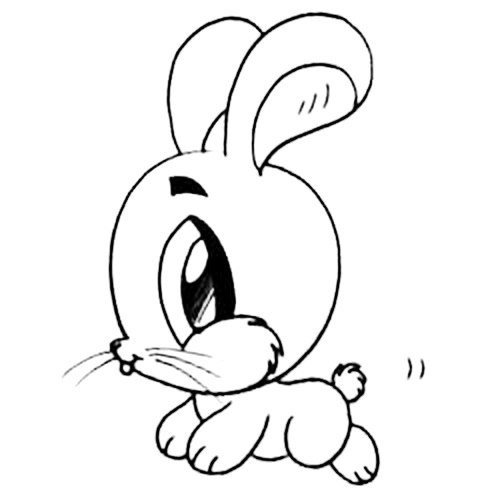 Зайка рисунок карандашом для срисовки