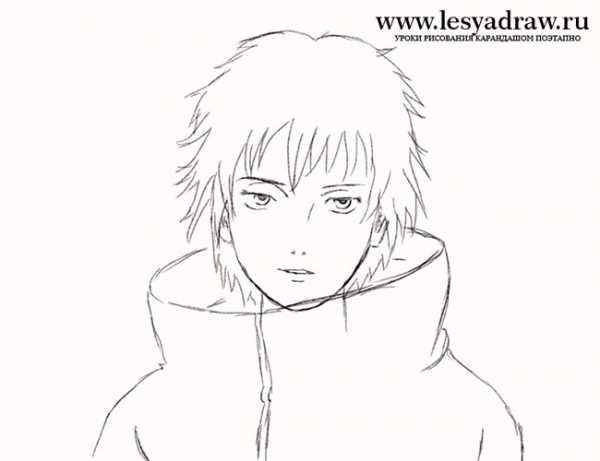 Раскраски Наруто Сасори