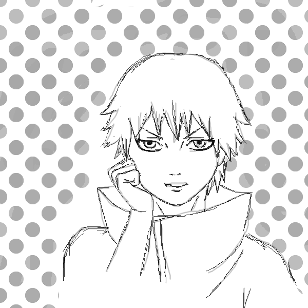 Сасори из Наруто карандашом