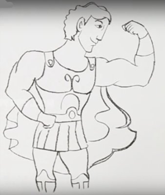 Подвиг Геракл нарисова