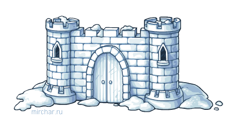 Замок Эльзы раскраска