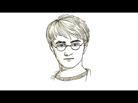 Гарри Поттер рисунок карандашом