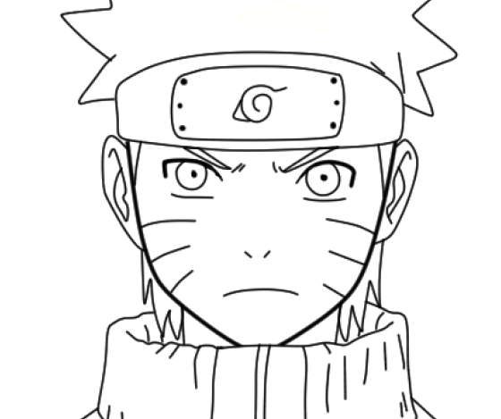 Саске из Наруто раскраска лицо
