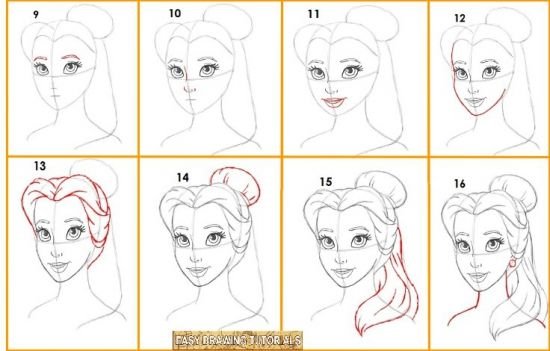 Принцесса в карандаше лица