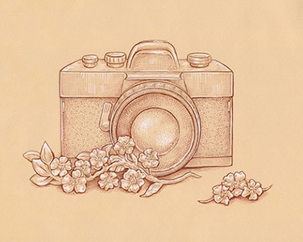 Фотоаппарат рисунок