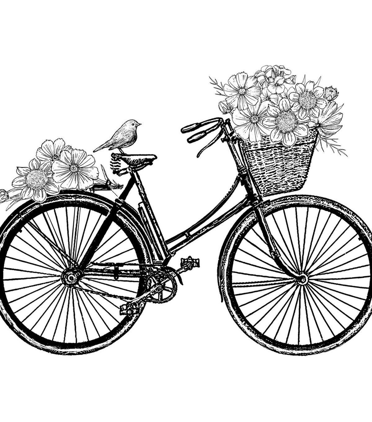 Велосипед черно белый