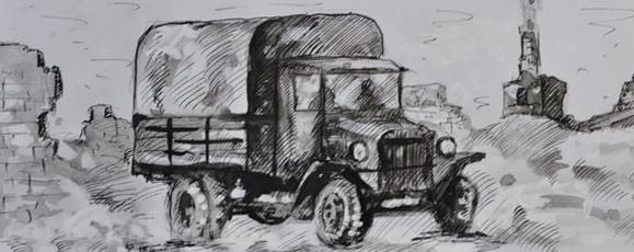 Дорогами войны рисунки карандашом