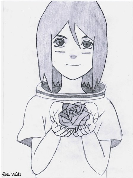 Конан рисунок Наруто