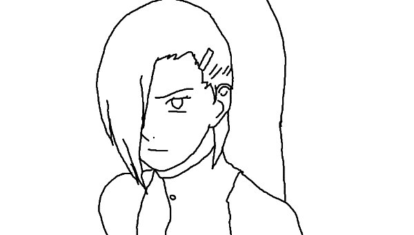 Ино из Наруто черно белый