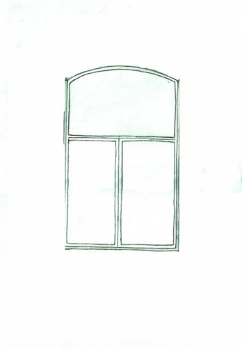 Окно в доме для рисования для детей