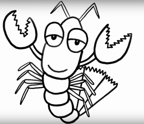 Лобстер поэтапно