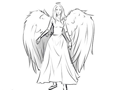 Раскраски аниме ангелы и демоны