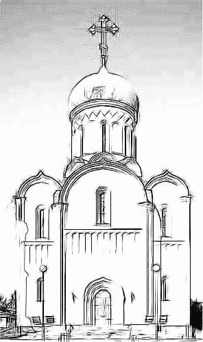 Дмитриевский собор рисунок карандашом
