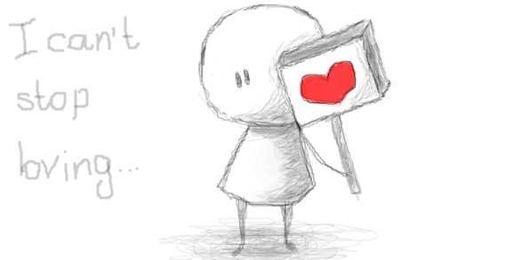 Лёгкие рисунки карандашом про любовь для начинающих