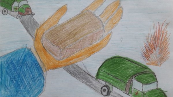 Рисунок на тему блокада Ленинграда легко