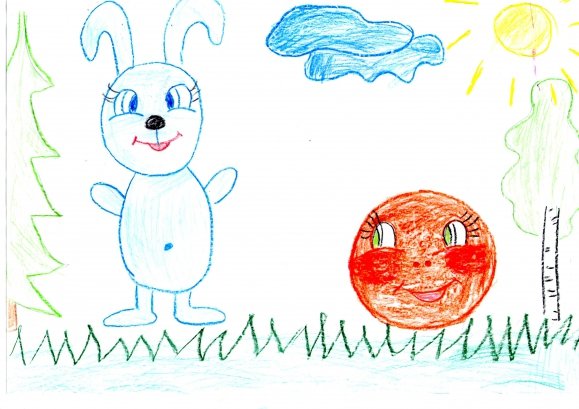 Колобок для рисования для детей