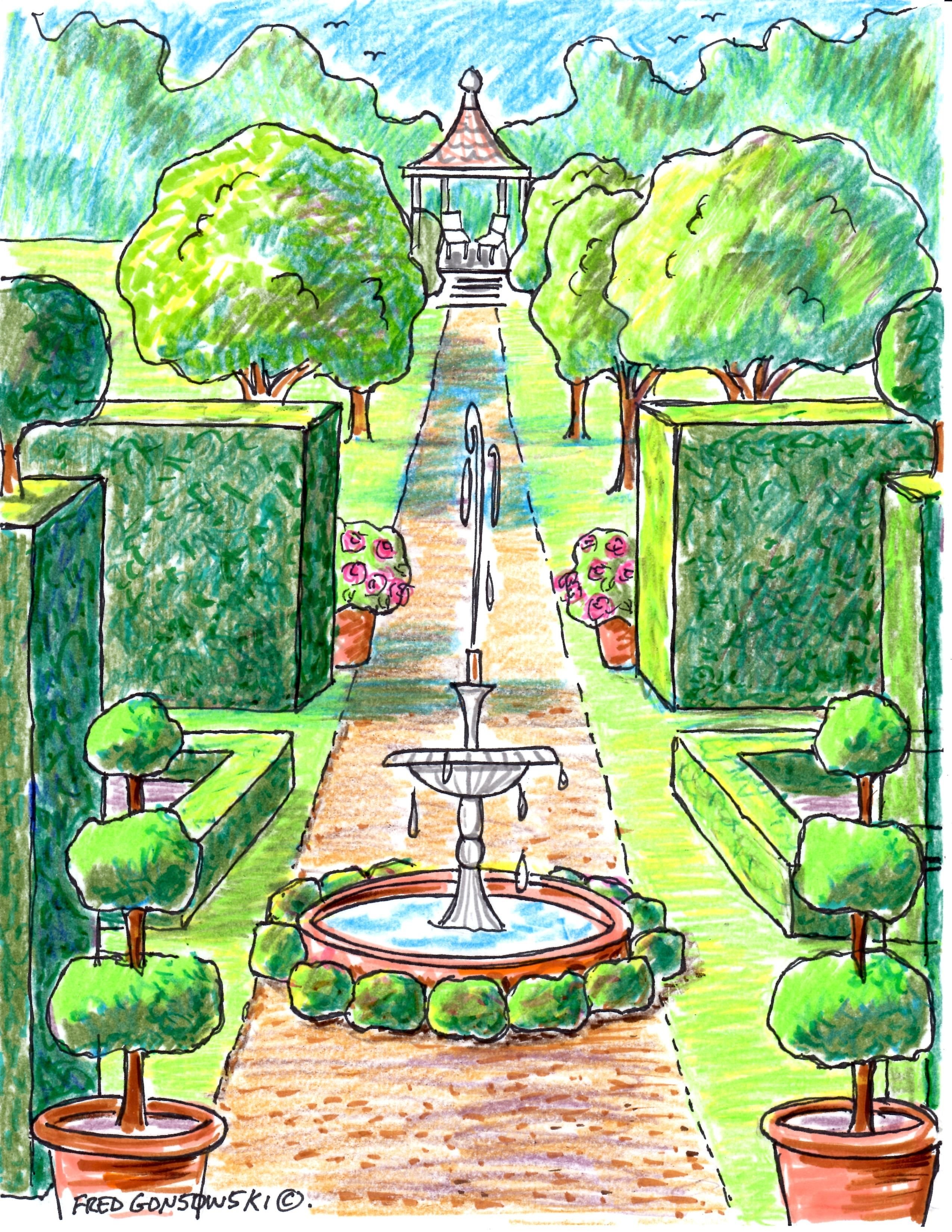 Рисунок на тему парк