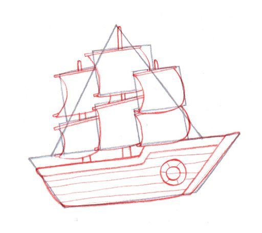 Парусник рисунок