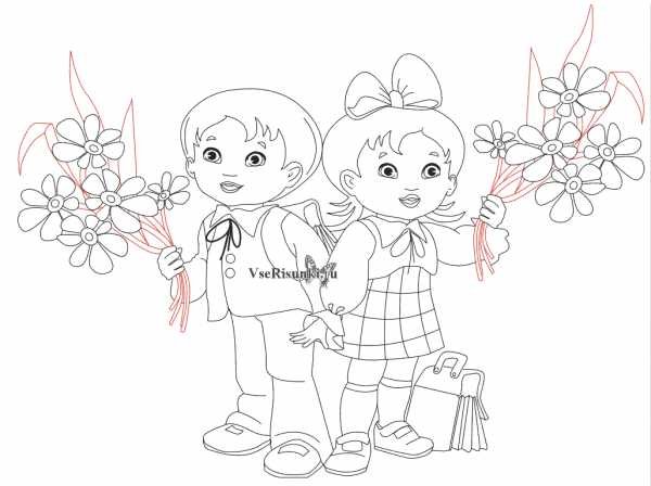 Первоклашка рисунок карандашом