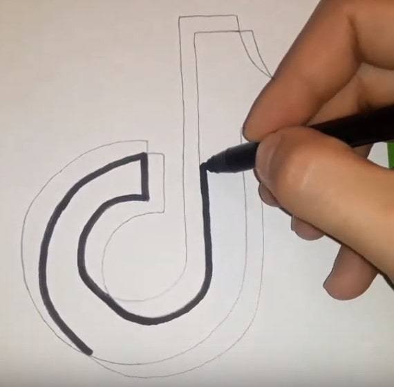 Рисование на бумаге для тик тока