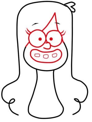 Мейбл Гравити Фолз поэтапно