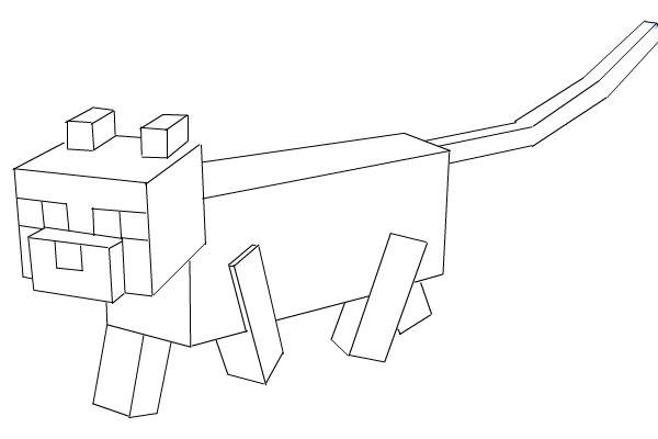 Раскраска Алекса из МАЙНКРАФТА