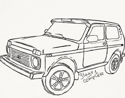 Раскраски Лада Нива 4х4 Урбан