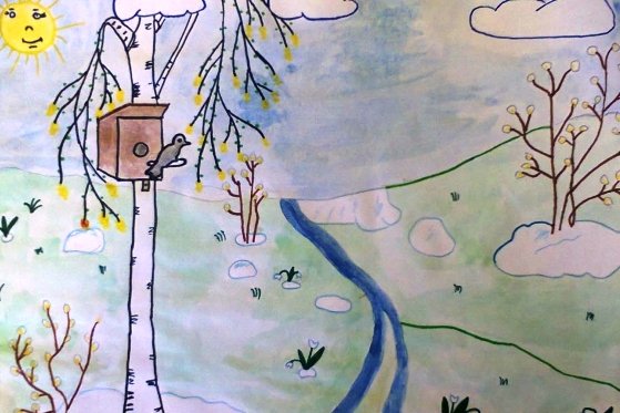 Рисунок на тему Весна