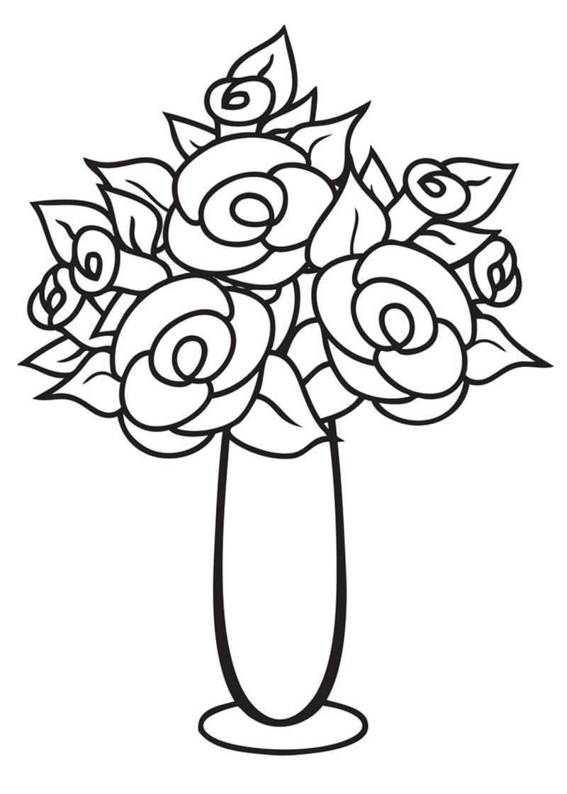 Букет цветов карандашом для срисовки