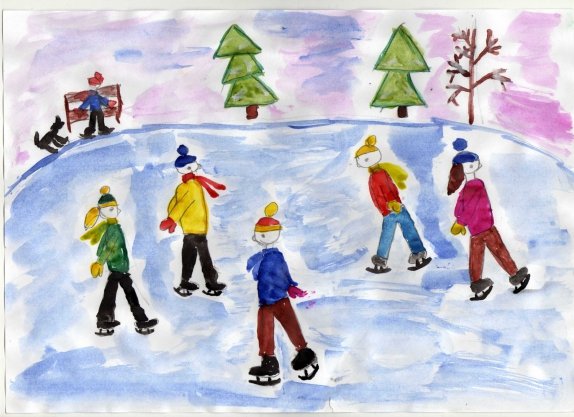 Рисунок на тему каток