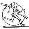 Раскраска для детей про спорт прыжок