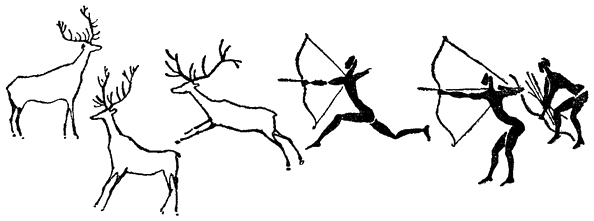 Древний человек рисунок карандашом