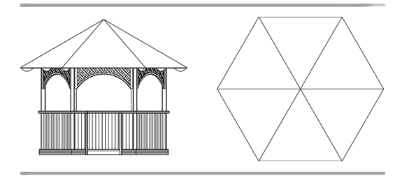 Беседка рисунок карандашом