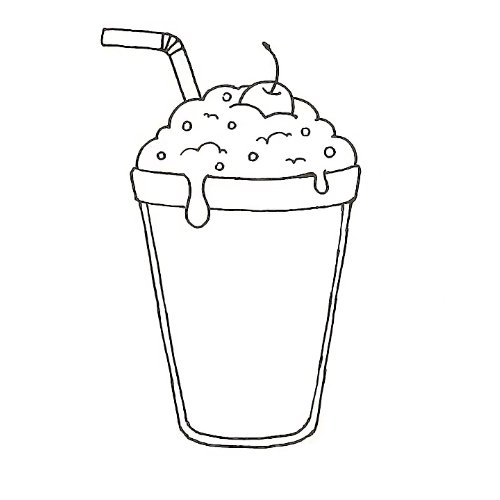 Напитки раскраска для детей