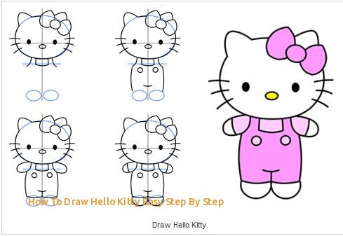 Хеллоу Китти поэтапно нарисовать