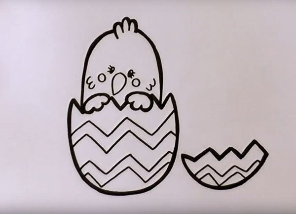 Рисунок на Пасху легкий