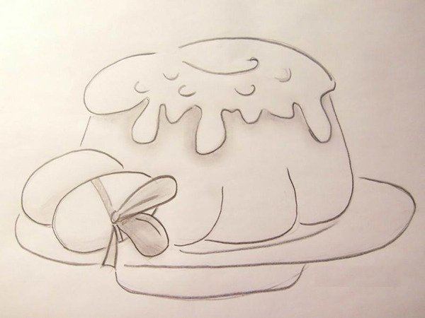 Пасха рисунок пошагово