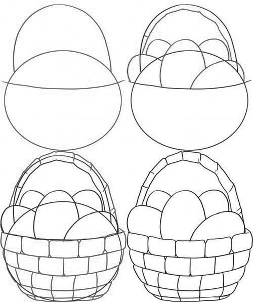 Пасхальное яйцо Пасха кулич раскраска